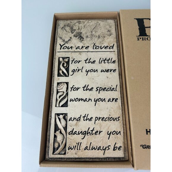 RK Productions Harmony Plaque You are Loved Daughter Gift Cast Stone Wall Art - Picture 3 of 14